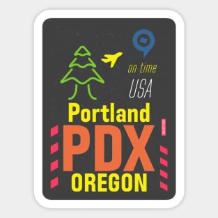 Airport PDX Portland Sticker